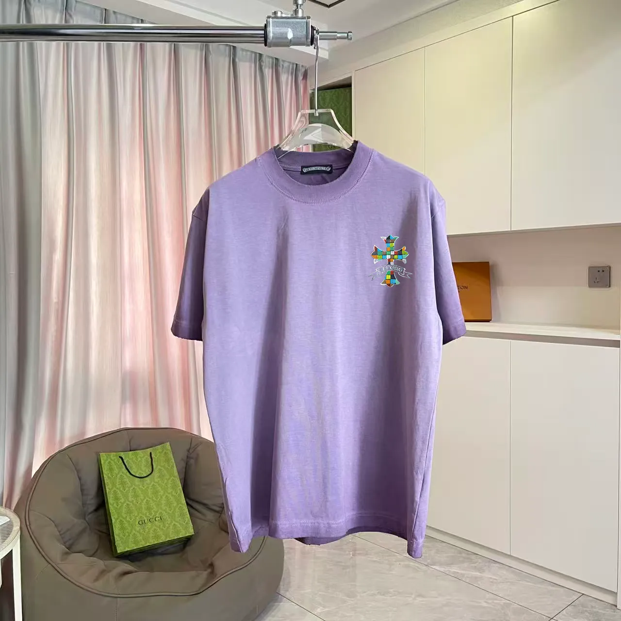 ch *2026 New Arrival t g Same Style Size：S M L XL XXL ：Black White Purple
